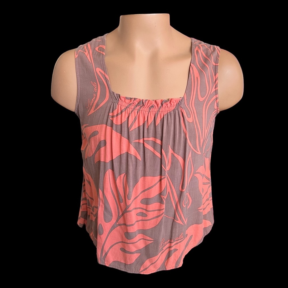 Leina’ala sleeveless blouse top Hawaiian tank medium-large
